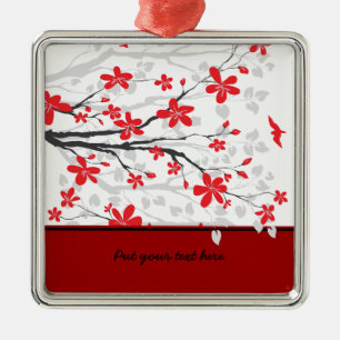 Metal Ramo de Magnolia e ornamento personalizado de flor
