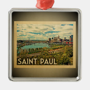 Metal Rua das viagens vintage do ornamento de Saint Paul