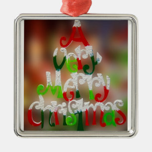 Metal Um Ornamento De Natal Muito Feliz