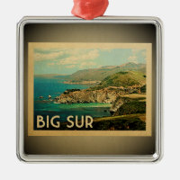 Viagens vintage grandes do ornamento de Sur
