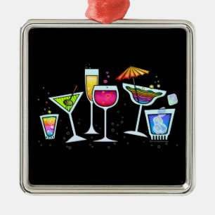 METAL VIDROS DE COCKTAIL QUE PENDURAM O ORNAMENTO