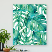Metal Wall Art Tropical Leaves de praia Decor