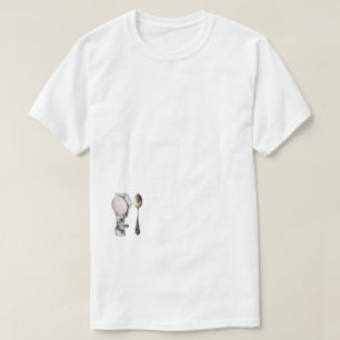 MetalEgg — Camiseta com Estampa na Parte Inferior