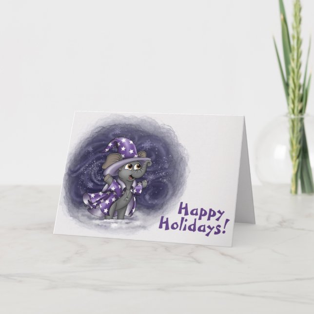 Metalfant Wilbur no cartão de férias de inverno (Frente)