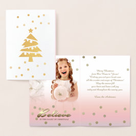 Metalizado Acredite. Cartão com fotos Personalizado do Real F