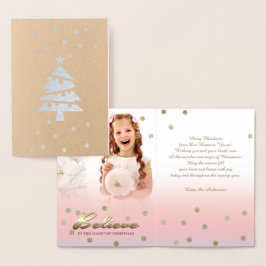Metalizado Acredite. Cartão com fotos Personalizado do Real F