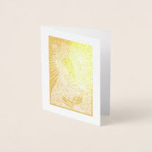 BLACK MADONNA no Ouro Riza Oklad - Cartão de Retir