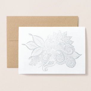 Metalizado cartão de acalmação dos momentos