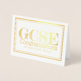 Metalizado cartão de felicitações do GCSE