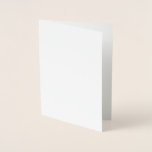 Metalizado Cartão de Foil<br><div class="desc">Crie seu próprio estilo personalizável e minimalista que pode ser facilmente atualizado com sua foto e texto. Se precisar de ajuda para personalizar este produto,  por favor entre em contato comigo usando o botão de mensagem abaixo e ficarei feliz em ajudar.</div>