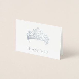 Metalizado Cartão de Foil Coroa Pageante