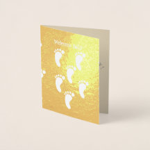 Cartão de Foil de Boas-Vindas