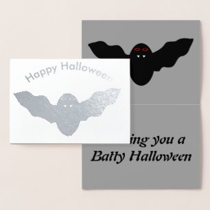 Metalizado Cartão de Foil Vampiro do Halloween