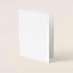 Metalizado Cartão de Folha<br><div class="desc">Crie seu próprio estilo branco personalizável e minimalista que pode ser facilmente atualizado com sua Foto e texto. Se precisar de ajuda para personalizar este produto,  por favor entre em contato usando o botão de mensagem abaixo e ficarei feliz em ajudar.</div>