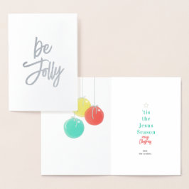 Metalizado Cartão de Folha de Natal Sparkasse