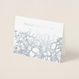 Metalizado Cartão de folha prateada