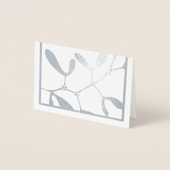 Metalizado Cartão de Natal de Folha Mistura - Saudações da ép (Frente)