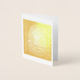 Metalizado Cartão de Nota Central de Descoberta TUTANKHAMUN