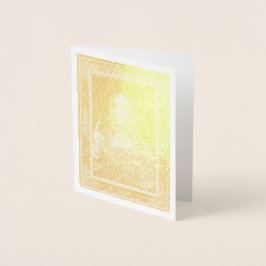 Metalizado Cartão de Nota de Folha de Ouro Salvator Mundi Leo