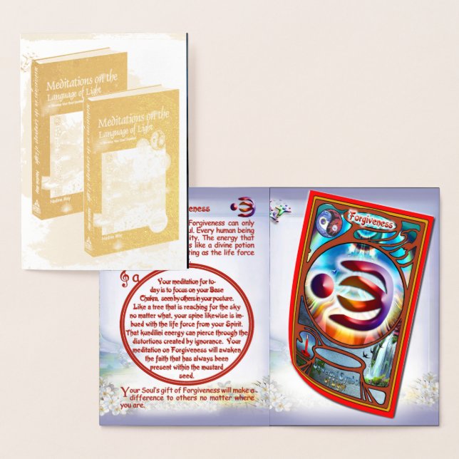 Metalizado Cartão de perdão (Exibição)