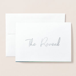 Metalizado Cartão de Revisão de Gênero Bonito