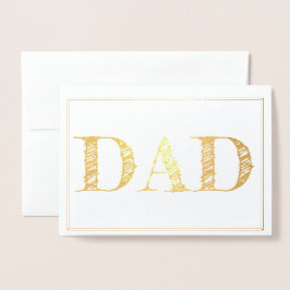 Metalizado Cartão de saudação de Dia de os pais não coberto p