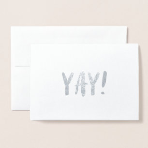 Metalizado Cartão de Saudação Simples Pincel Pincelado Pentea