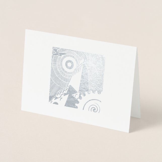 Metalizado Cartão Deco de Arte Clássica para qualquer ocasião (Frente)