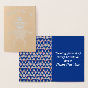 Metalizado Cartão Koala Bear Foil de Natal Australiano