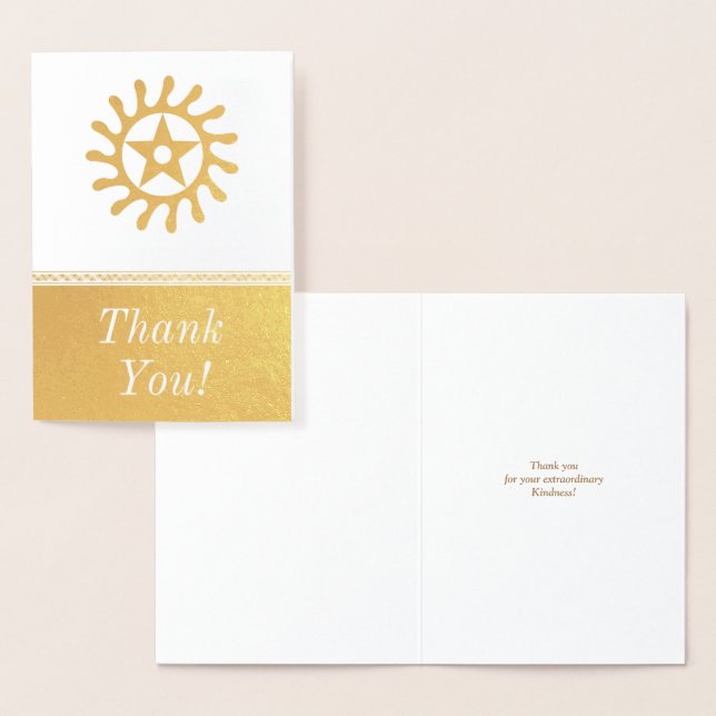 Metalizado Cartão Medase Adinkra (Exibição)