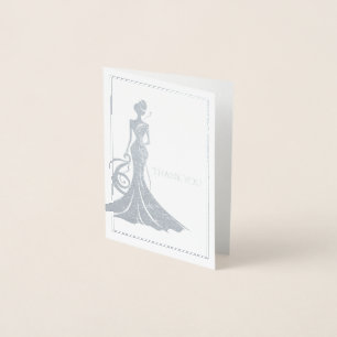 Metalizado Cartão Rainha Mini Foil Pageant