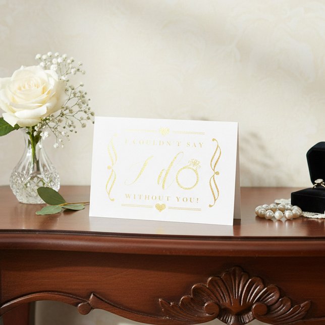 Metalizado Eu Não Podia Dizer que Vivo Sem Você | Cartão com  (Criador carregado)