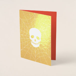 Metalizado Feliz Cartão Halloween Foil
