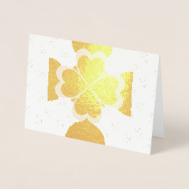 Metalizado Feliz Dia de São Patrício cartão personalizado em 