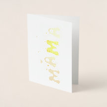 Flores Silvestres Mamãe Dia das Mães Cartão de Fol