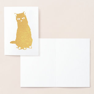 Metalizado HAMbWG - Cartão Azul - Gato