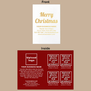 Metalizado Marca Red Business no Cartão de Foil de Natal