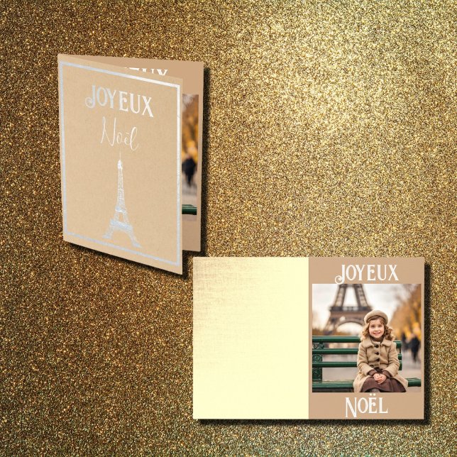 Metalizado Noel em Paris nº3 Cartão de Foil (Criador carregado)