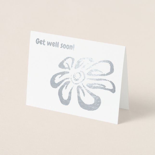 Metalizado Obter um cartão de folha (Frente)