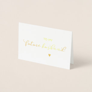 Metalizado Para O Meu Futuro Cartão De Dia De Casamento Do Ma