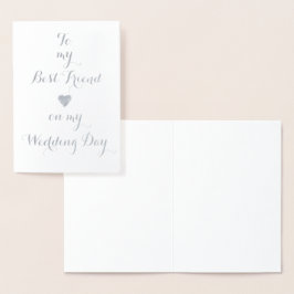 Metalizado Para o meu melhor amigo no meu cartão de dia de ca