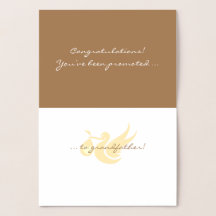 Parabéns! Cartão Foil do Avô