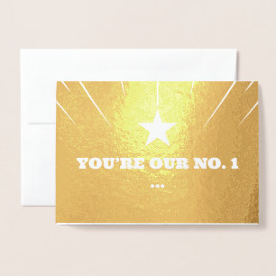 Metalizado Parte superior do Cartão de Saudação de Folha de A