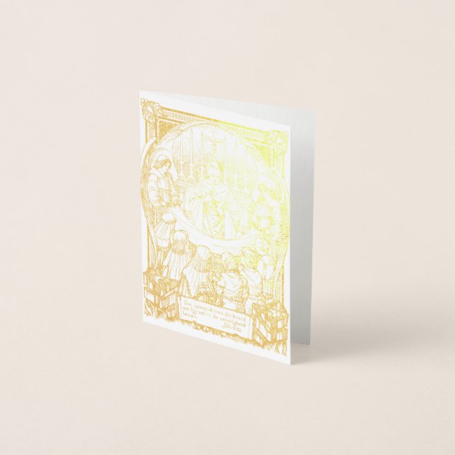 Metalizado Primeiro Cartão de Comunhão (Frente)