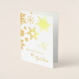 Metalizado Que Suas Férias Sejam Douradas | Cartão Personaliz