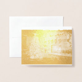 Metalizado Um Feliz Natal para você e seu Cartão de Foil