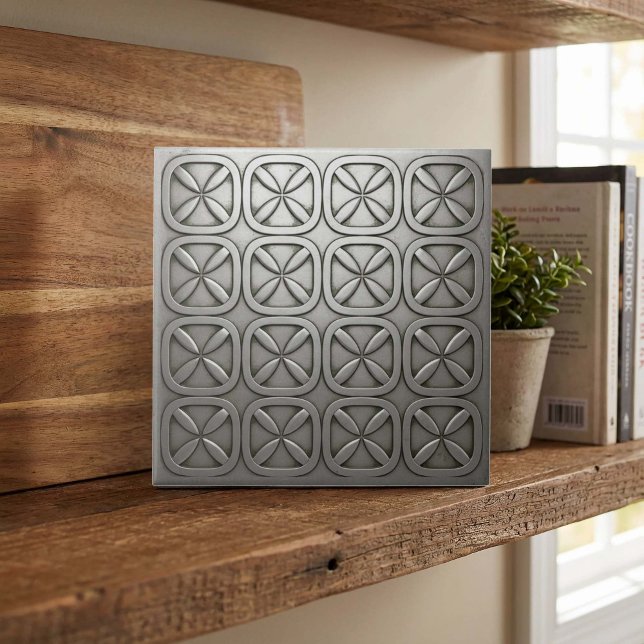 Metallic Geometric Tarnished Silver #5 ID1227 (Criador carregado)