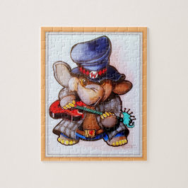 Metalphant com quebra-cabeça da guitarra - única