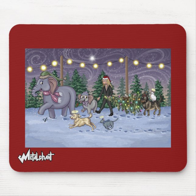 Metalphant Family Tree Mouse Pad (Frente)