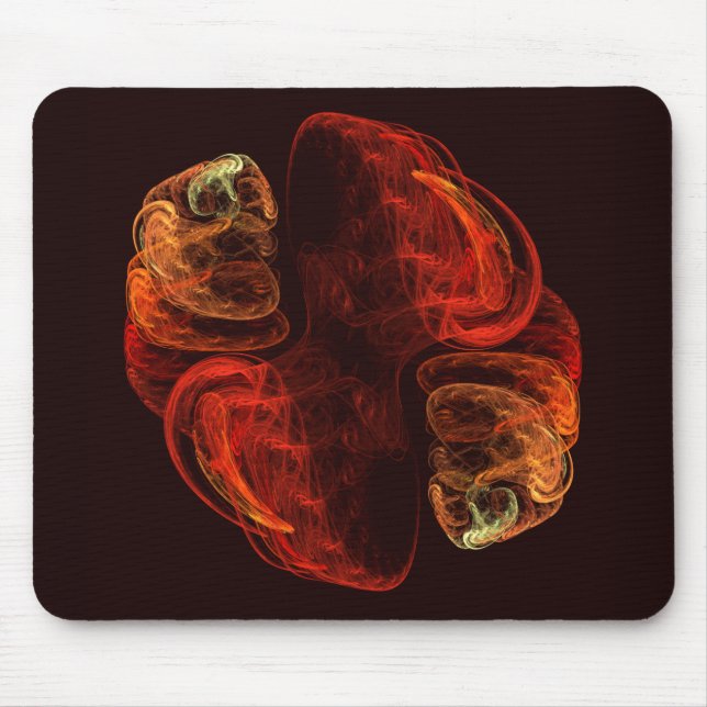 Metamorfose Abstrato Art Mousepad (Frente)